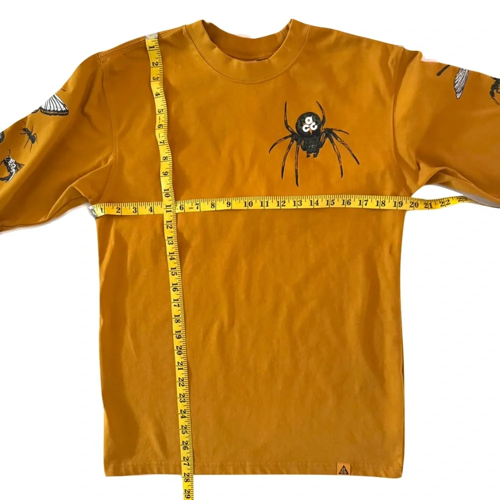 Nike ACG "Insect" Long Sleeve Yellow Loose Fit T-shirt Men's Size XS - Picture 8 of 12